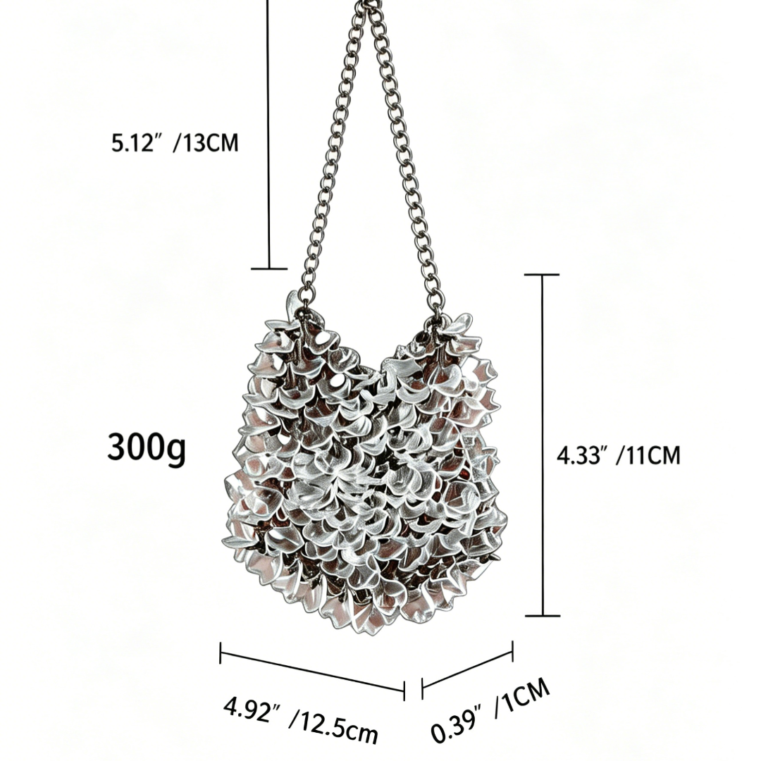 Handmade Crystal Bucket Bag – Elegant Palace Style Evening Handbag