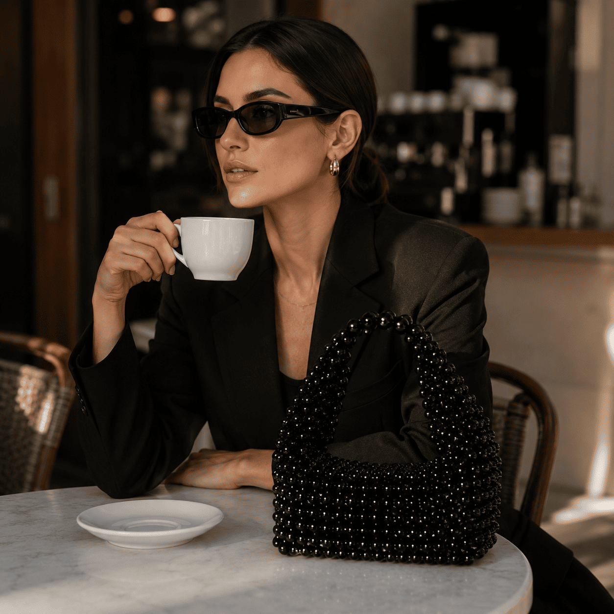 Elegant Pearl Beaded Purse | Handmade Luxury Handbag for Women