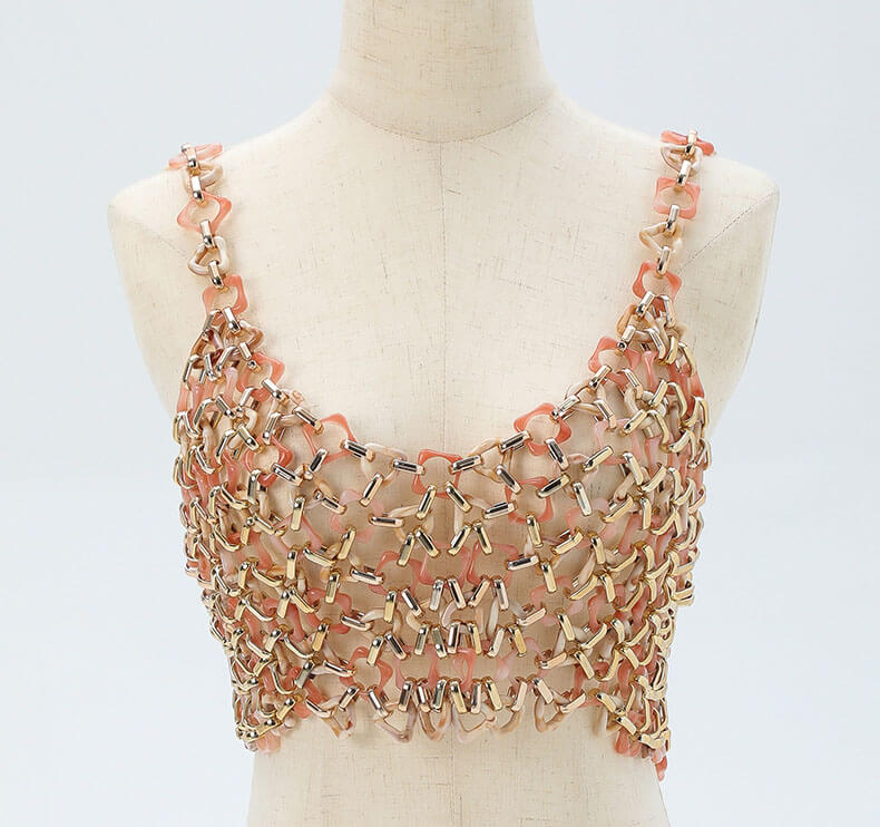 Hand-beaded camisole