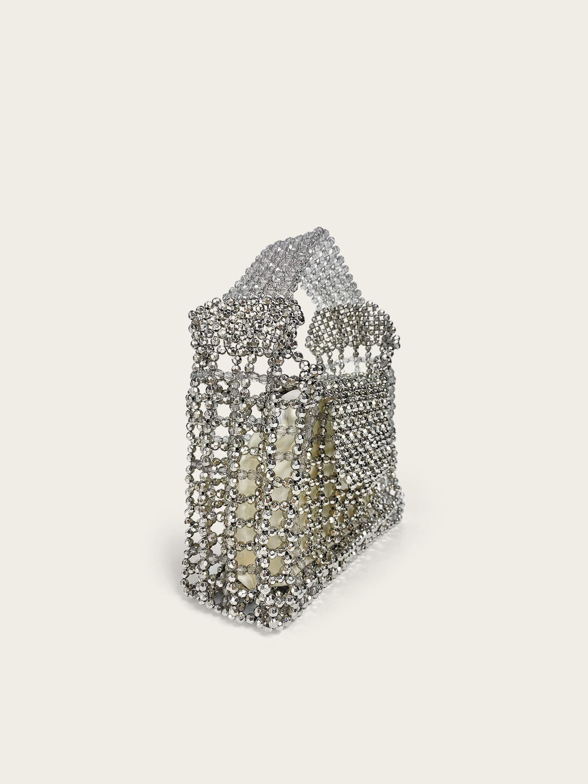 Custom Vintage Openwork Metal Bag | Handmade Woven Handbag