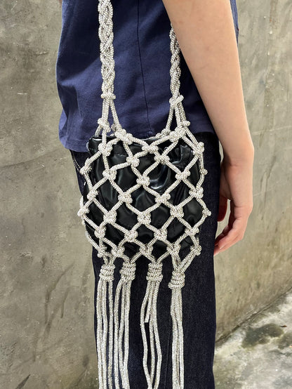 Luxury Rhinestone Mesh Bag | Elegant Party & Evening Purse