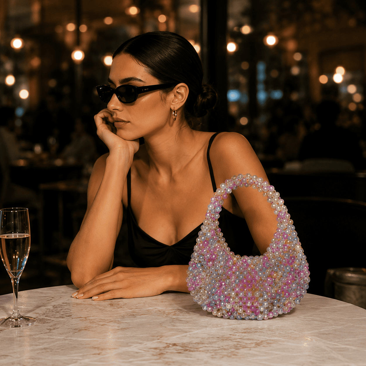 Luxury Pearl Wedding Handbag | Handmade Beaded Evening Purse for Brides & Party