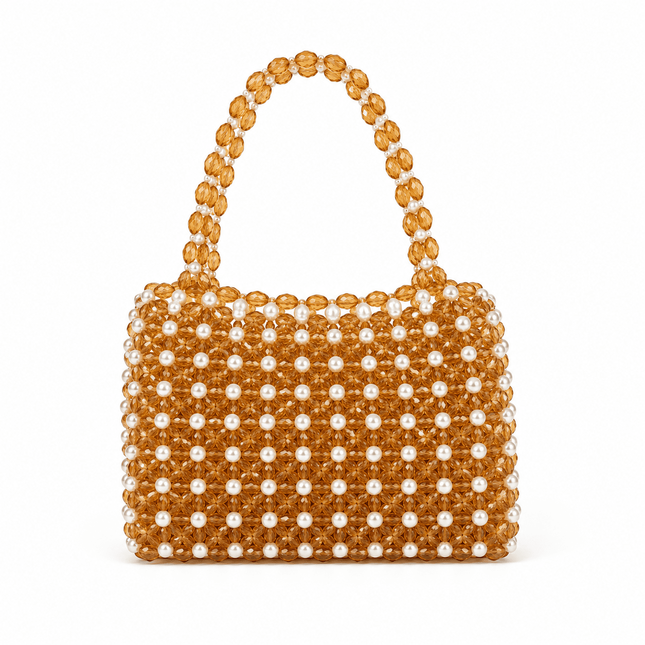 Designer Handmade Pearl Beaded Tote Bag for Women - LHMCRAFTS