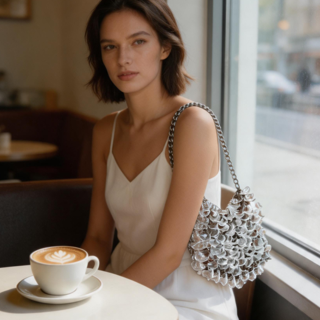 Handmade Crystal Bucket Bag – Elegant Palace Style Evening Handbag