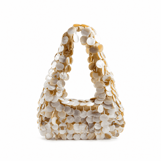 Luxury Handmade Natural Shell Handbag | Elegant Beach Tote Bag for Women - LHMCRAFTS