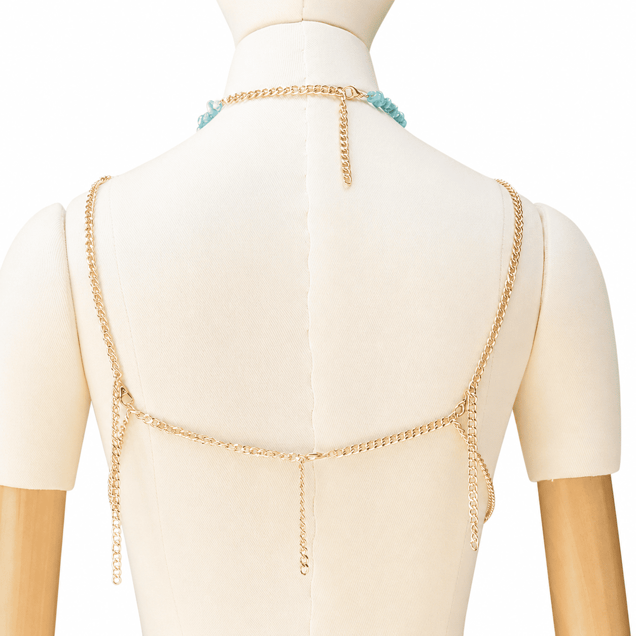 Handmade Beaded Bralette | Statement Body Chain Top for Parties