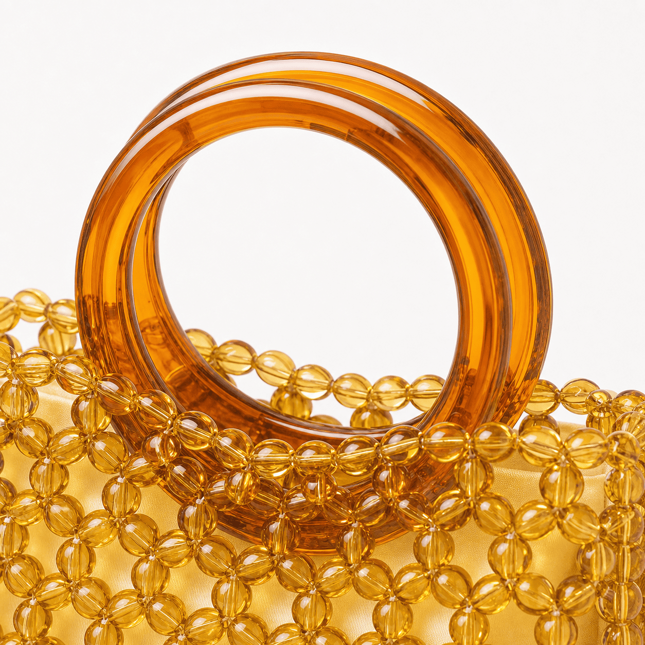 Handmade Amber Beaded Bag for Weddings & Parties