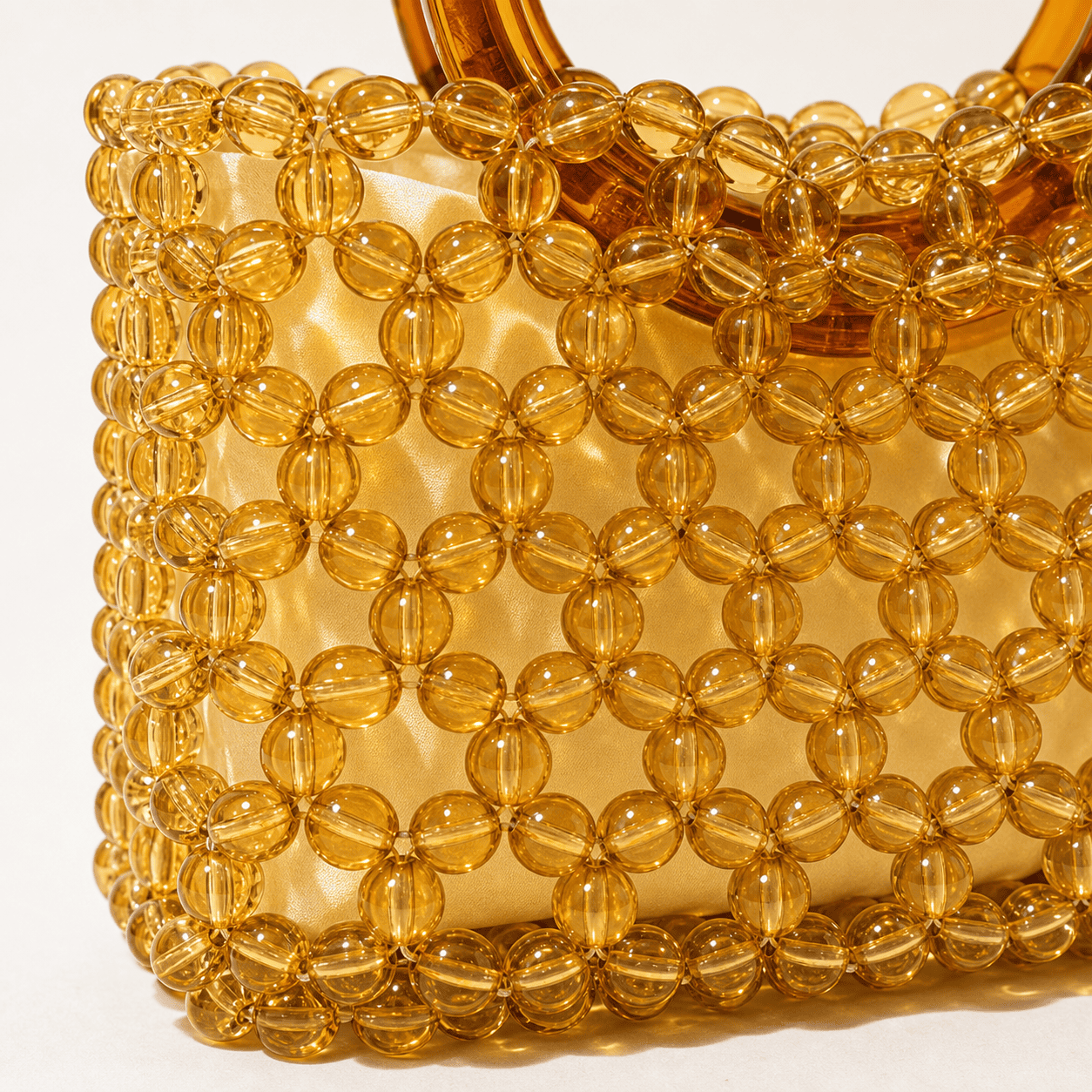 Handmade Amber Beaded Bag for Weddings & Parties