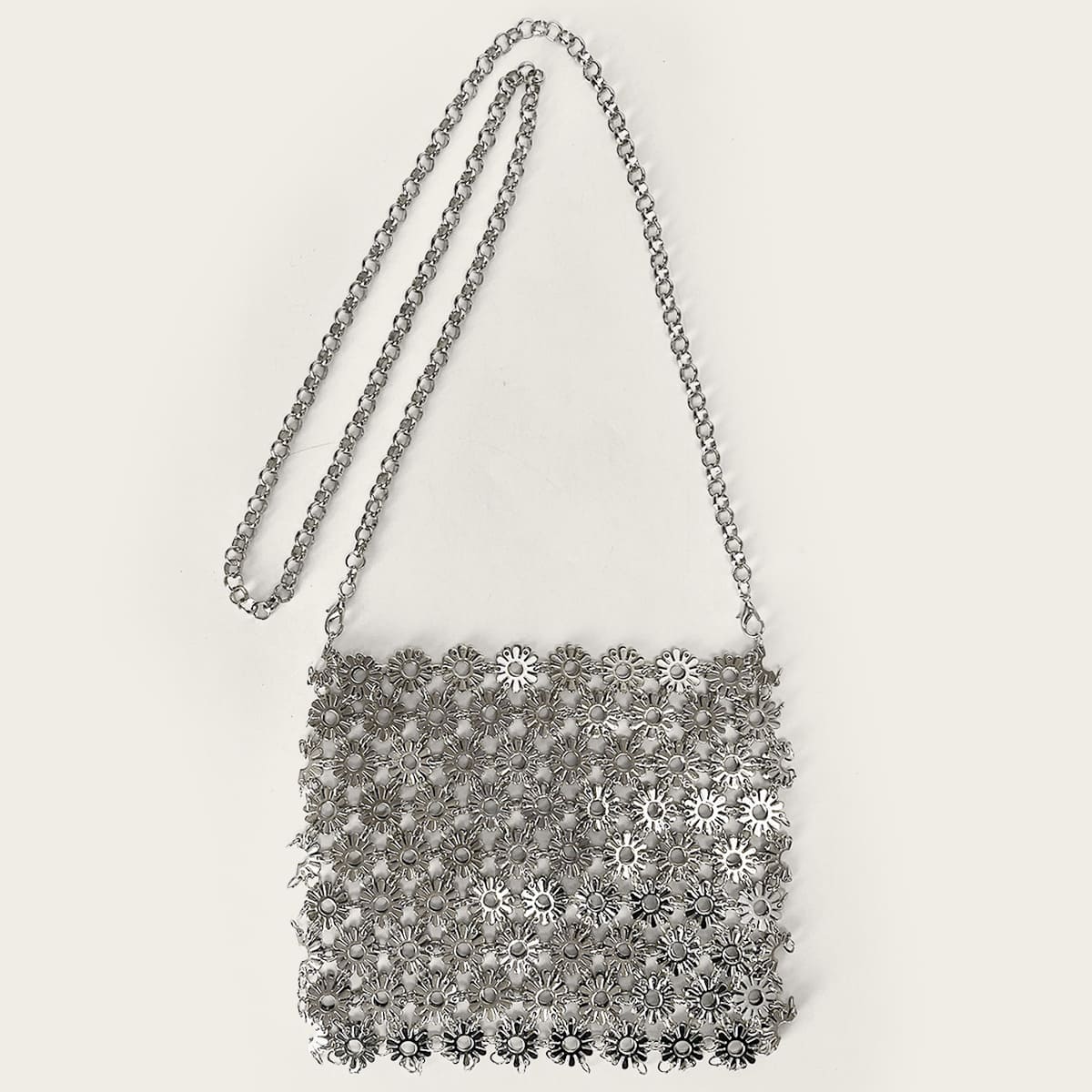 Handmade Metal Chain Evening Bag – Luxury Party Clutch for Women
