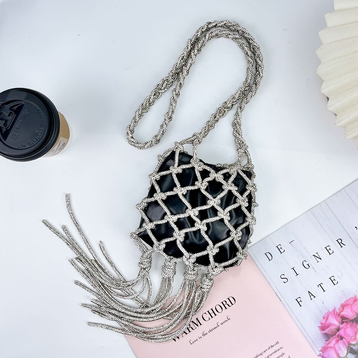 Luxury Rhinestone Mesh Bag | Elegant Party & Evening Purse