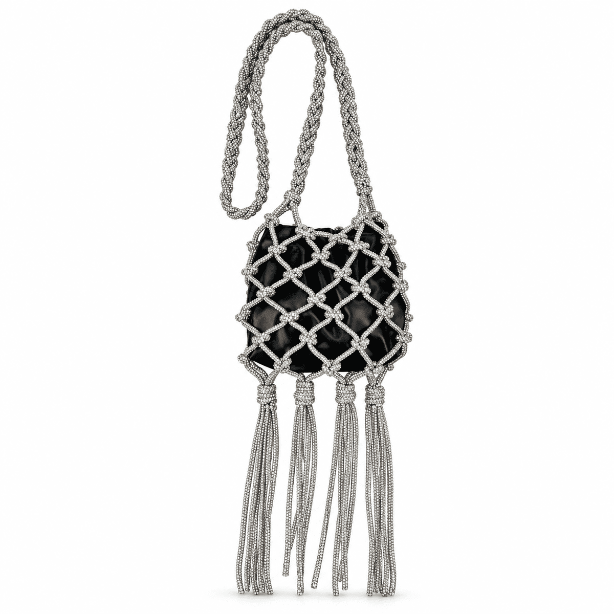 Luxury Rhinestone Mesh Bag | Elegant Party & Evening Purse